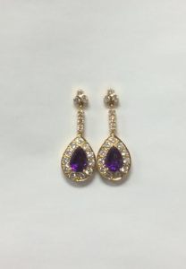 Amethyst earrings. Williams Jewellers 