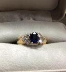 Toronto Jewellers Sapphire and Diamond Ring.